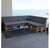 Cuscino Decorativo per Pallet e per Divano da Esterno, 40x40 cm, Grigio Cuscino Decorativo per Pallet e per Divano da Esterno, 40x40 cm, Grigio