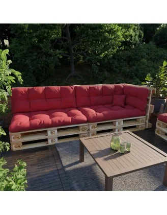 Cuscino Decorativo per Pallet e per Divano da Giardino, 40x40 cm, Rosso