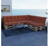 Cuscino Decorativo per Pallet e per Divano da Giardino, 40x40 cm, Arancione