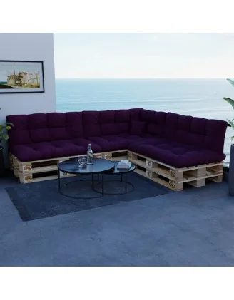 Cuscino Decorativo per Pallet e per Divano da Giardino, 40x40 cm, Viola