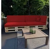 Cuscino Decorativo per Pallet e per Divano da Esterno, 40x40 cm, Rosso