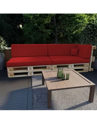 Cuscino Decorativo per Pallet e per Divano da Esterno, 40x40 cm, Rosso