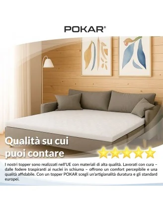 Topper Materasso H3 200x200x5 cm