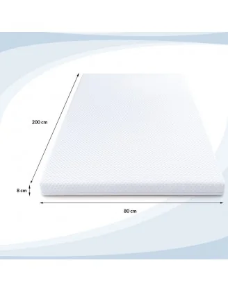 Topper Materasso PREMIUM 80x200x8 cm