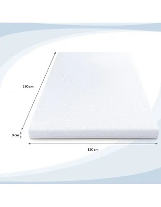 Topper Materasso PREMIUM 120x190x8 cm