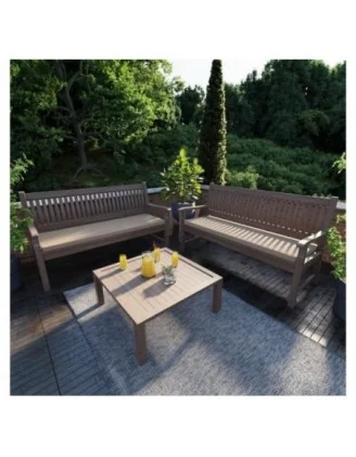 Cuscino per panchina da giardino, cuscino per altalena, cuscino da giardino, 100x50x5 cm, Beige