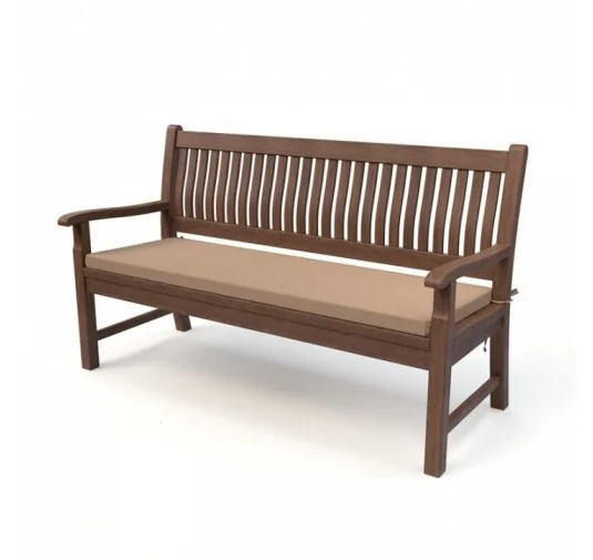 Cuscino per panchina da giardino, cuscino per altalena, cuscino da giardino, 200x50x5 cm, Beige