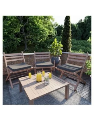 Cuscino per panchina da giardino, cuscino per altalena, cuscino da giardino, 50x50x5 cm, Antracite