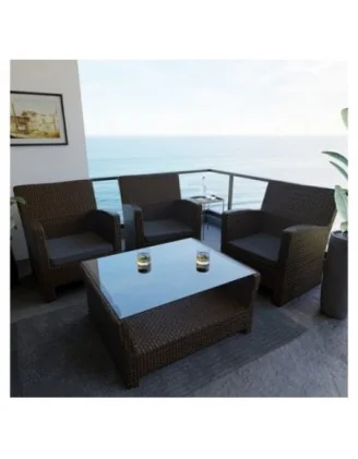 Cuscino per panchina da giardino, cuscino per altalena, cuscino da giardino, 60x60x5 cm, Antracite