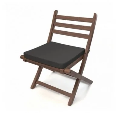 Cuscino per panchina da giardino, cuscino per altalena, cuscino da giardino, 70x70x5 cm, Antracite