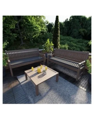 Cuscino per panchina da giardino, cuscino per altalena, cuscino da giardino, 140x40x5 cm, Antracite